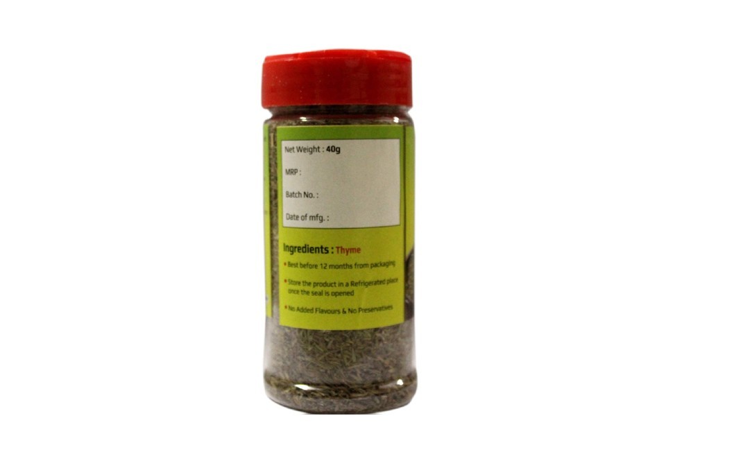Mirchillion Thyme    Plastic Bottle  40 grams